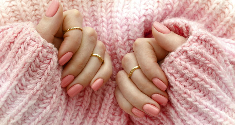 newly polished nails